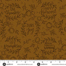 Harvest Home - Happy Harvest - Mocha - Yardage