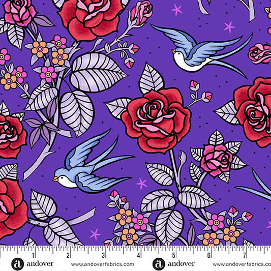 Perfect Day - Perfect Day - Purple - Yardage