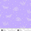 Perfect Day - Swallows - Light Purple - Yardage