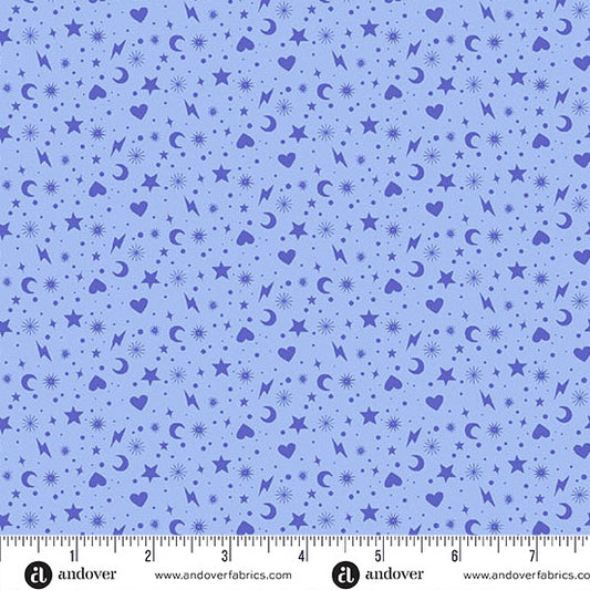 Perfect Day - Charm Toss - Blue - Yardage