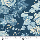 Special Delivery - Rose Bouquet Navy - Blue - Yardage