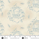 Special Delivery - Cozy Cottage Blue Willow - Cream - Yardage