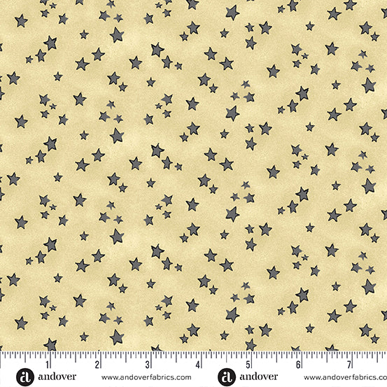 Nevermore Night Sky Cream Fabric