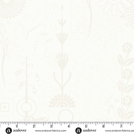 Sun Print Whisper Cameo Cream Fabric