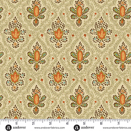 Autumn Woods Cornucopia A-1544-L Almond Fabric