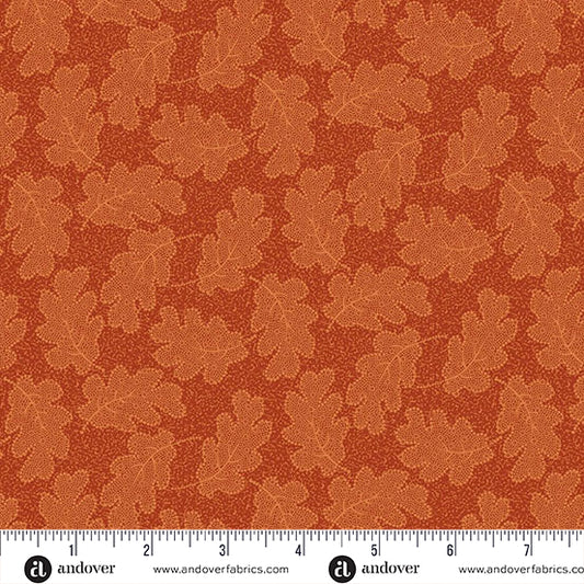 Autumn Woods Oakleaf A-1547-O Camp Fire Fabric