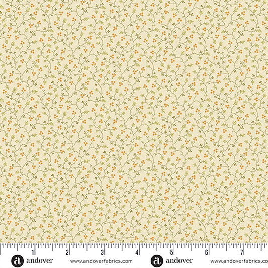 Autumn Woods Berryvine A-1552-L Cream Fabric