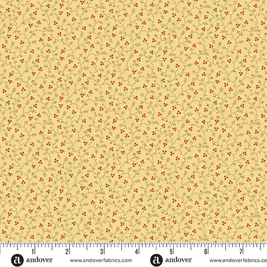 Autumn Woods Berryvine A-1552-Y Maize Fabric