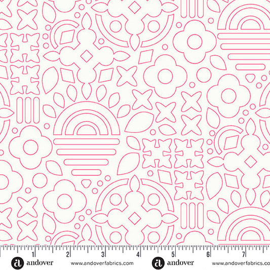 Sun Print Whisper Stencil Taffy Fabric