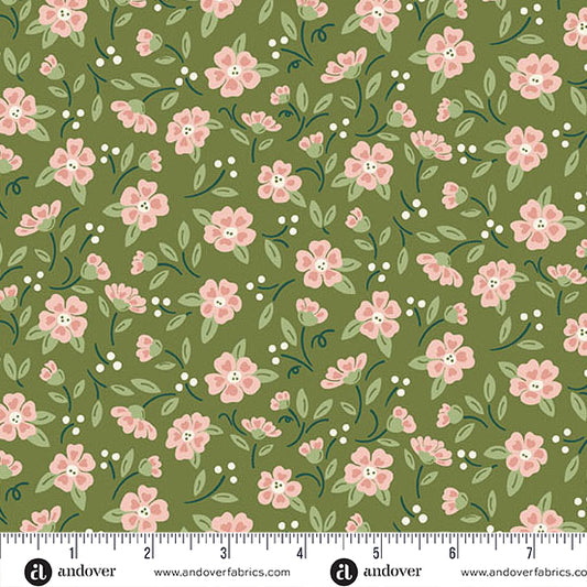 Heartland In Bloom Evergreen Fabric