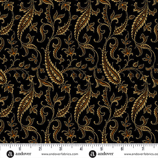 Bridgeport Bridgeport Blooms Black Fabric
