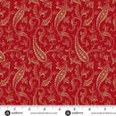 Bridgeport Paisley Vines Red Fabric