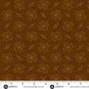 Bridgeport Quatrefoil Brown Fabric