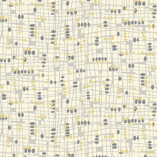 Rancho Relaxo Abstract Canary Yellow Fabric