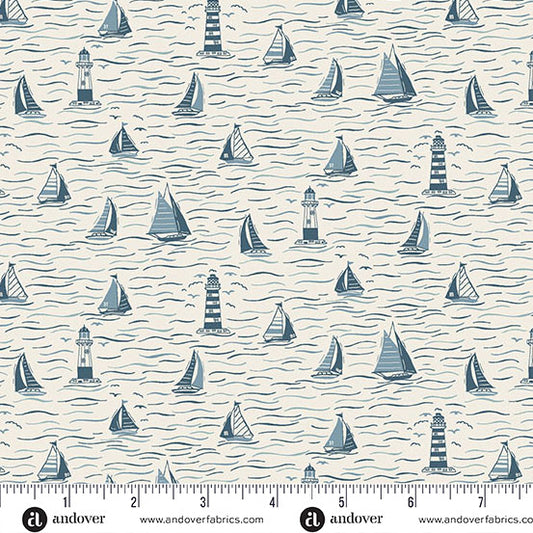 Driftwood - Sailing - Cream - Yardage