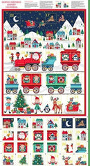Santa Express Advent Calendar  Panel 24 x 42" Makower UK