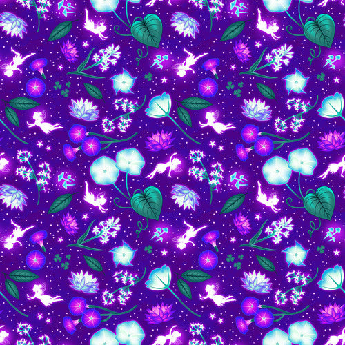 Magic Moon Garden Florals Fabric