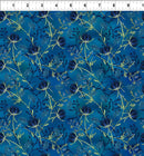 La Luna - Blooms - Blue Night - Yardage