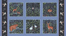 Woodland Magic Periwinkle Panel 24" x 40"- 8005-77 P