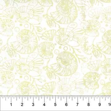 Sea Life Seashells Oatmeal Yardage