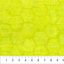 Hexies Batiks Citrus Green Fabric