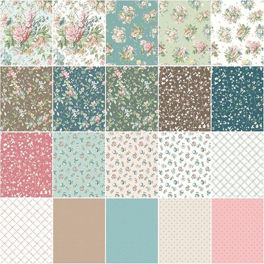 Terrace Blooms - 10" Squares, 42 pcs - Layer Cake