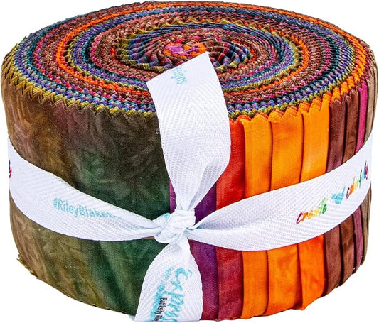Batiks Express Yourself! Jasmine - 2.5" Stacker 40 pcs - Jelly Roll