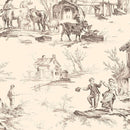 Blackberry Bramble - Toile - Ivory - Yardage