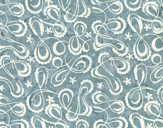 4th and Main Favorites Batik - Galaxy - Dove - Yardage