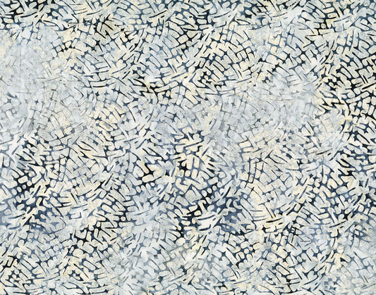 4th and Main Favorites Batik - Pine Needles - Dove - Yardage