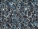 4th and Main Favorites Batik - Boxes - Midnight - Yardage