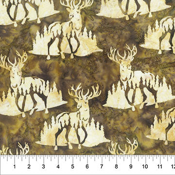 Wild Country Elk Mocha Fabric