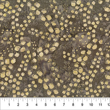 Wild Country Animal Tracks Cadet Gray Fabric