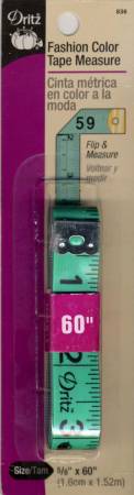 Fashion Color Teal Tape Measure 5/8" x 60"