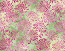 Floral Tapestry Batik - Water Lilies - Sunshine- Yardage