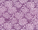 Floral Tapestry Batik - Water Lilies - Plum - Yardage