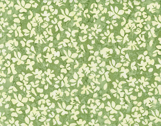 Floral Tapestry Batik - Leaf - Pear - Yardage