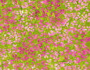 Floral Tapestry Batik - Leaf - Olive Green - Yardage