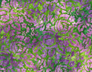 Floral Tapestry Batik - Roses - Olive Green - Yardage