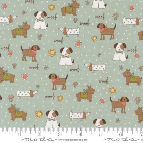 Lucky Puppy Parade Sky 55700 12 - Yardage