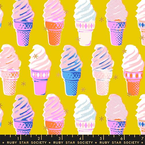 Best Day Ever Metallic Golden Hour RS0105 13 M Fabric