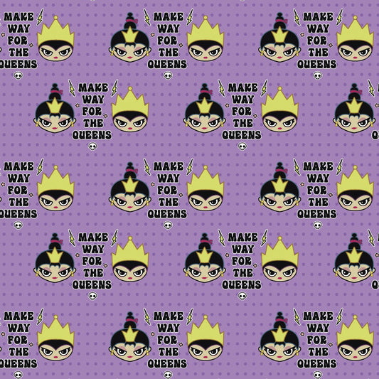 Disney Villains Kawaii Villiainous Queens Yardage