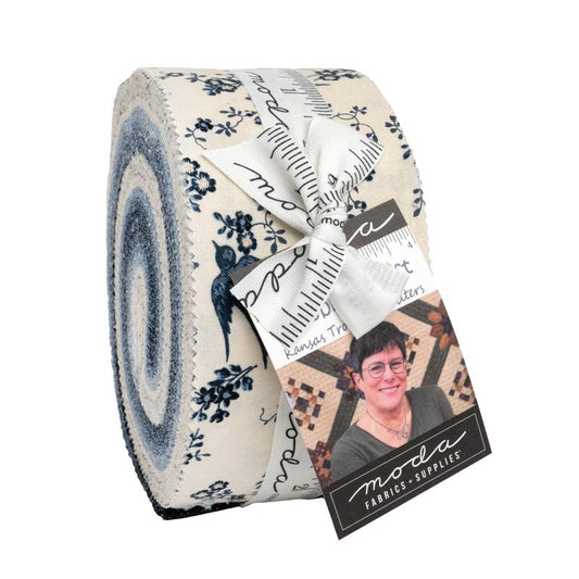 Bluebirds Nest - 2.5" Strips, 40 pcs - Jelly Roll