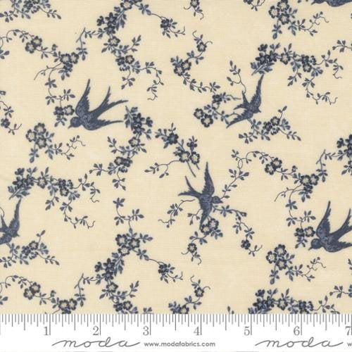 Bluebirds Nest - Happy Bluebird - Tan - Yardage
