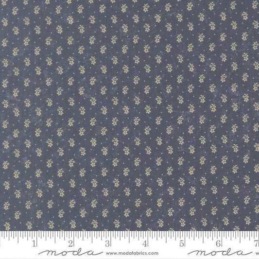 Bluebirds Nest - Tiny Buds - Mid Blue - Yardage