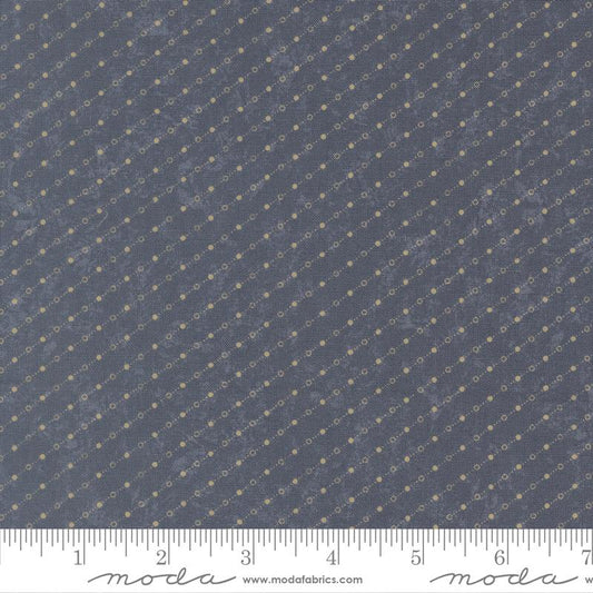 Bluebirds Nest - Dot Dash- Mid Blue - Yardage