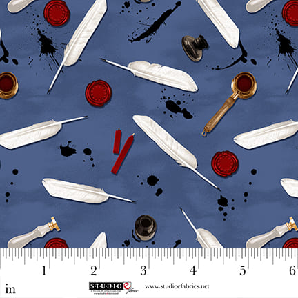 United We Stand 8578-70 Blue Fabric