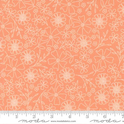 In The Garden 29231 35 Coral Fabric