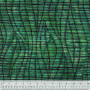In Stitches Batik Emerald Fabric