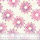 Anthology Be Colourful Breezy Brights Batik Medallion Fuchsia Fabric